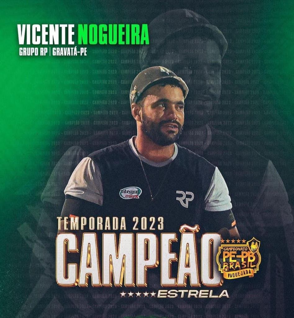 V4 Natural do Congo, vaqueiro Vicente Nogueira conquista o título do Campeonato PE/PB Brasil de Vaquejada